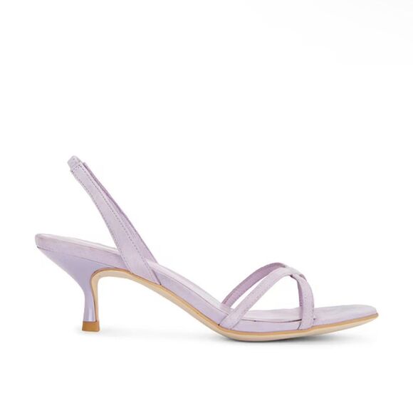Raye Kloe heels dusty lavender suede orchid kitten shoes sandals party wedding 9 - Picture 6 of 15